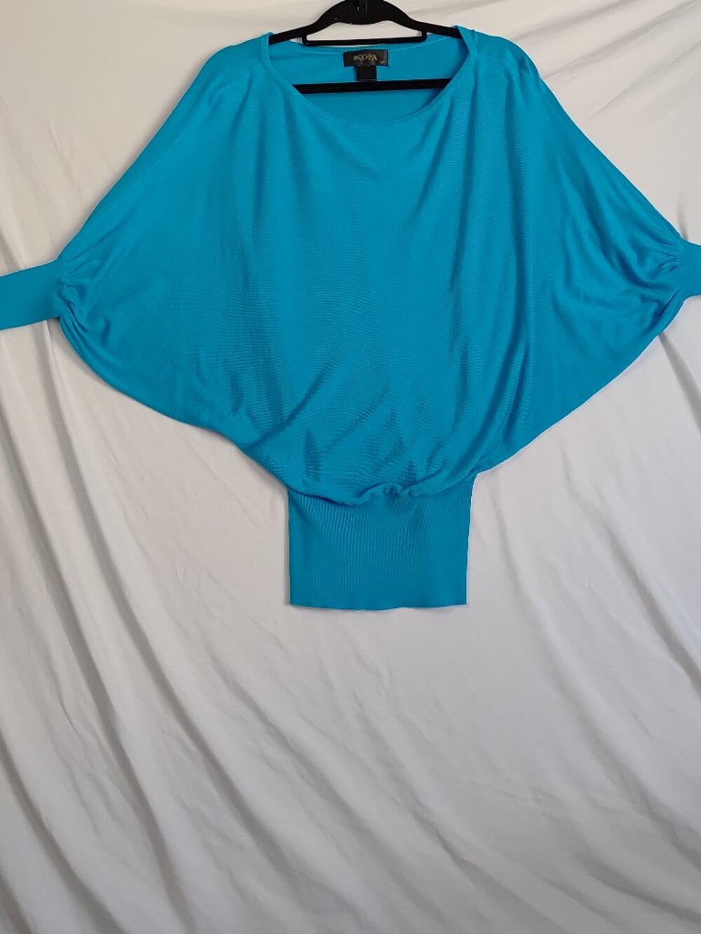 Kopa Batwing Wweater Top Blue XS